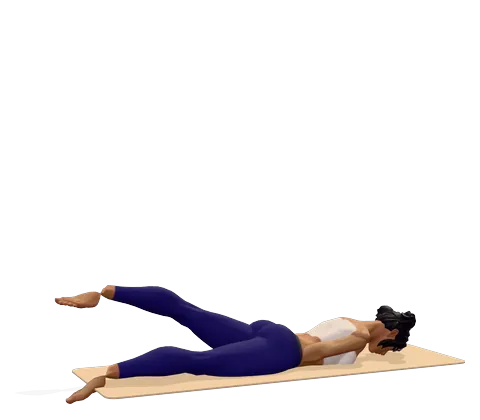 Half Locust Pose