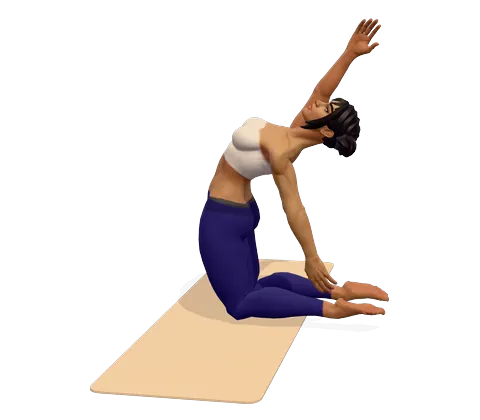 Half Camel Pose