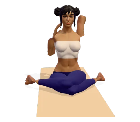 Cow Face Pose