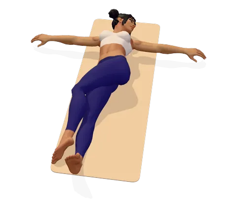 Supine Spinal Twist